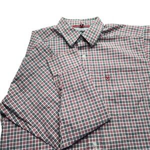 Ariat‎ Pro Series Mens M Long Sleeve Plaid Button Down Shirt Stretch Western